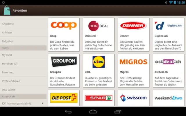 Deal.ch android App screenshot 2